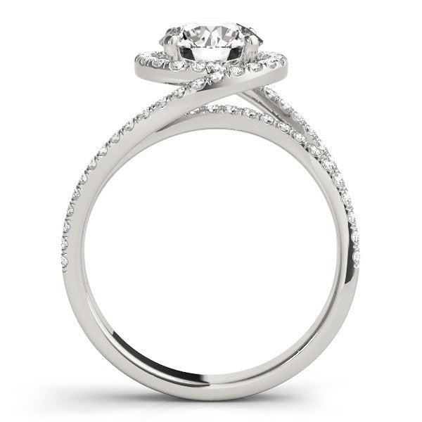 2.00 Ct DE/VS Lab-Grown Diamond Halo Engagement Ring in 18K Rose Gold