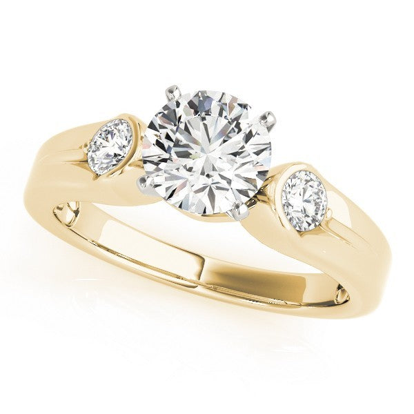 2.00Ct Round Lab Grown Diamond 3 Stone Engagement Ring Platinum