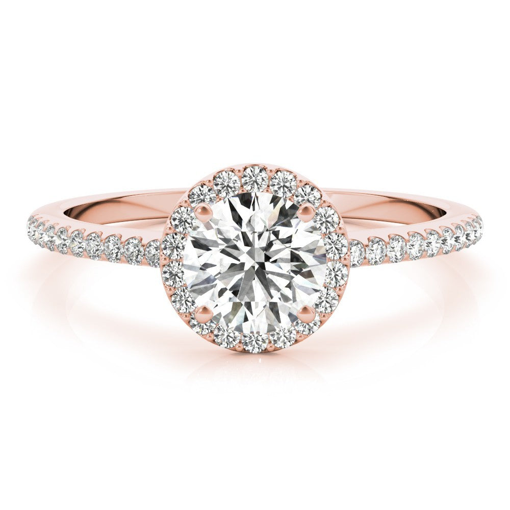 Lab-Grown Diamond 2.00 CT DE/VS Halo Engagement Ring in Platinum