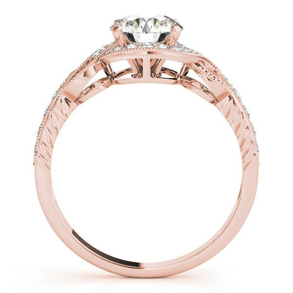 2.00Ct DE/VS Lab Grown Round Diamond Halo Engagement Ring 18K Yellow Gold