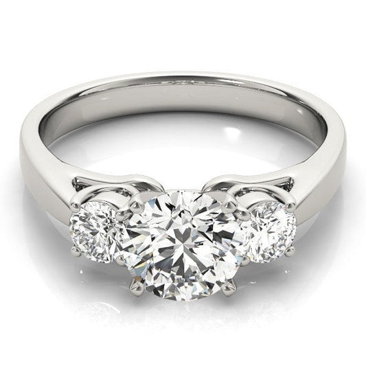 Classic Round Diamond 3 Stone Engagement Ring Platinum Lab Grown 2.00Ct DE/VS