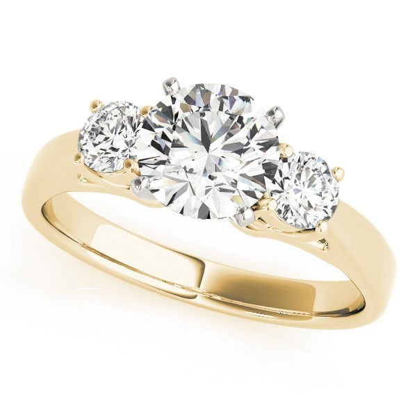 Classic Round Diamond 3 Stone Engagement Ring Platinum Lab Grown 2.00Ct DE/VS