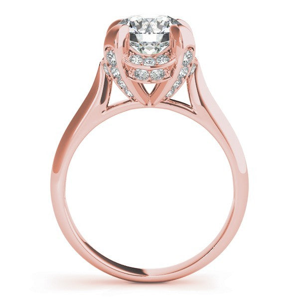 Lab-Grown Diamond Halo Engagement Ring in 18K White Gold Ð UK Made