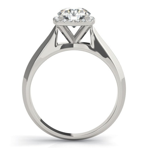 2.00 Ct DE/VS Lab-Grown Diamond Halo Engagement Ring in 18K Yellow Gold