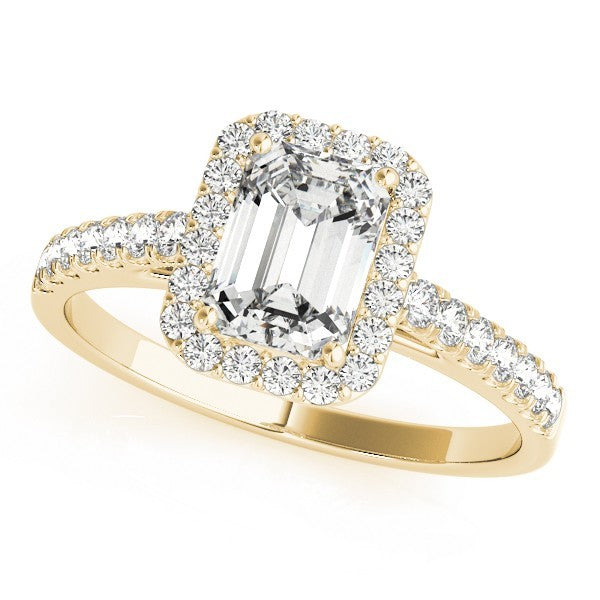 2.00Ct DE/VS Lab Grown Emarald Diamond Halo Engagement Ring Platinum
