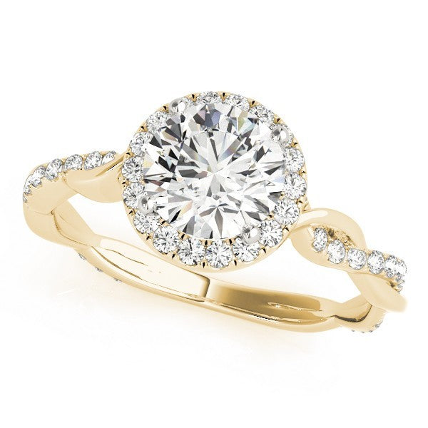 Lab-Grown Diamond 2.00 CT DE/VS Halo Engagement Ring in Platinum.