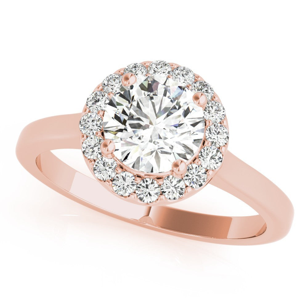 Lab-Grown Diamond Halo Engagement Ring in Platinum 2.00 Ct DE/VS