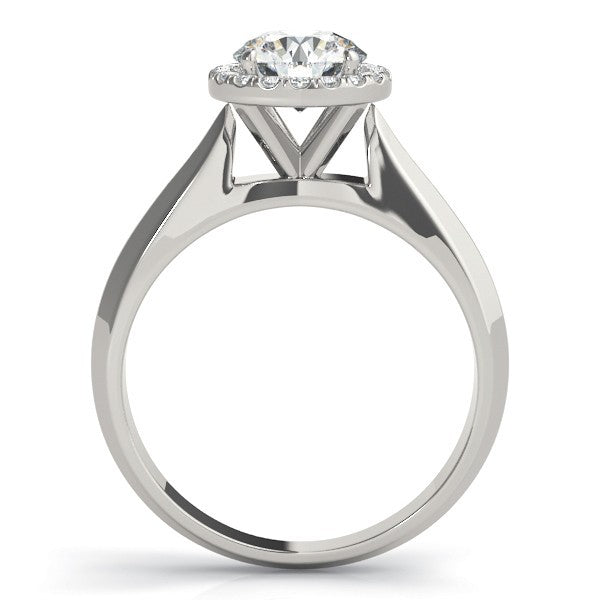 2.00 Ct DE/VS Lab-Grown Diamond Halo Engagement Ring in 18K Yellow Gold ÐUK Made