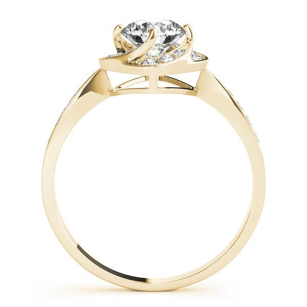 2.00 Ct Lab-Grown Diamond Halo Engagement Ring in 18K White Gold