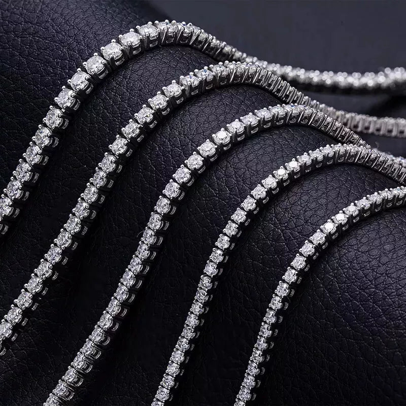 Tennis Bracelet For Women Natural Round Cut Diamond Claw Set With Two Secure Locks, 1.75 Ct To 8.00 Ct, 7" Inches Length